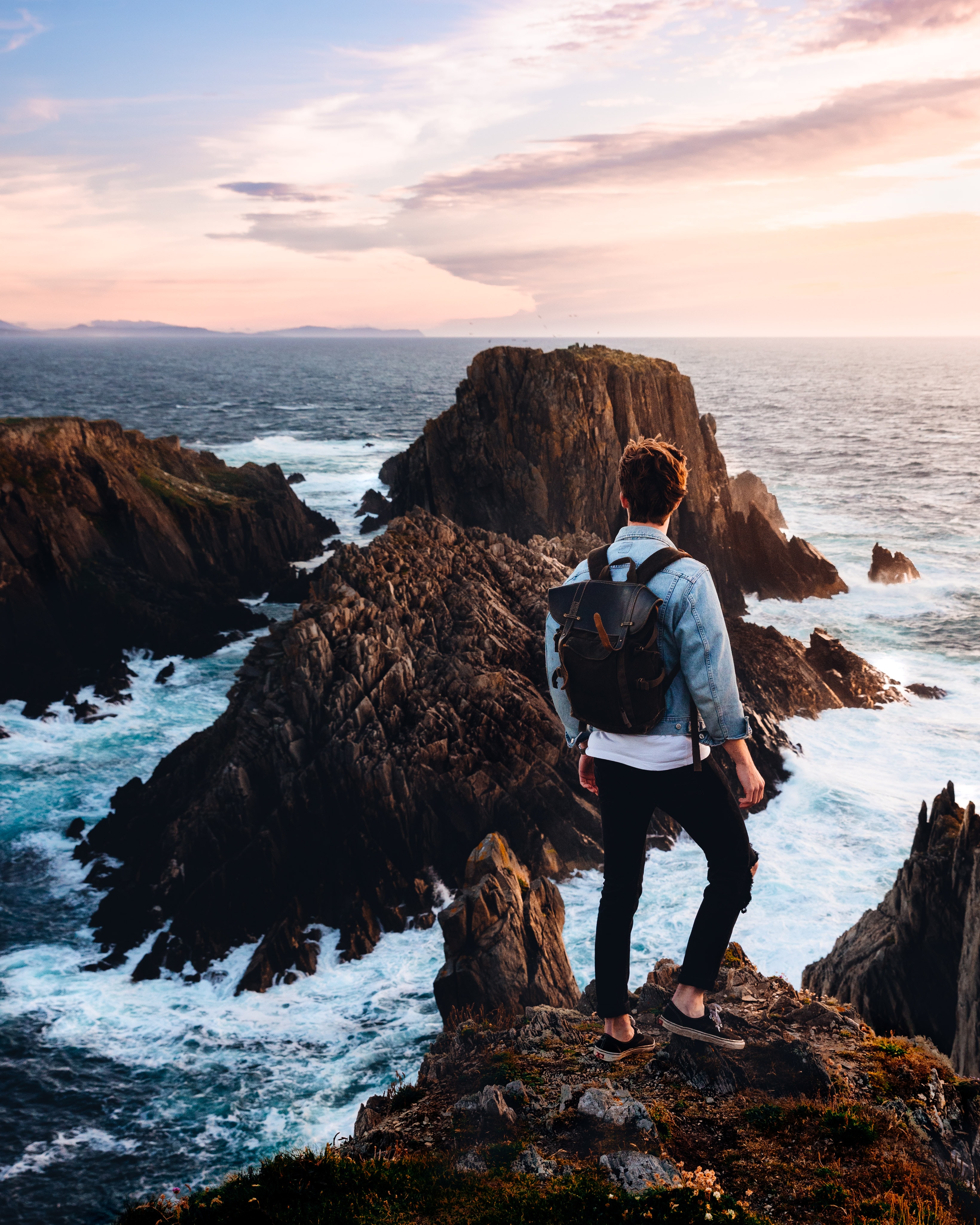 man on adventure