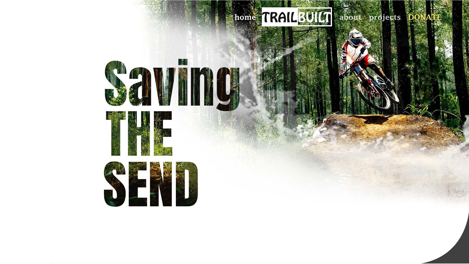 Mountain Bike Website UI Design